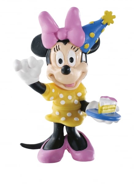 figurina minnie mouse cu tort, 5 cm