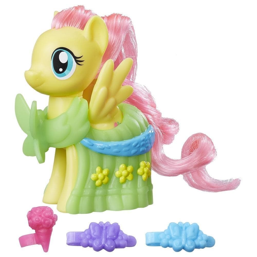 figurina my little pony cu accesorii de gala - fluttershy