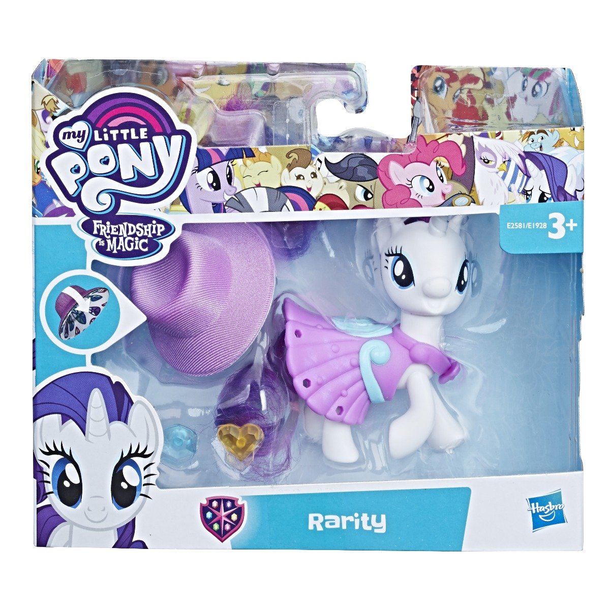 Figurina ponei in tinuta magica, my little pony - rarity