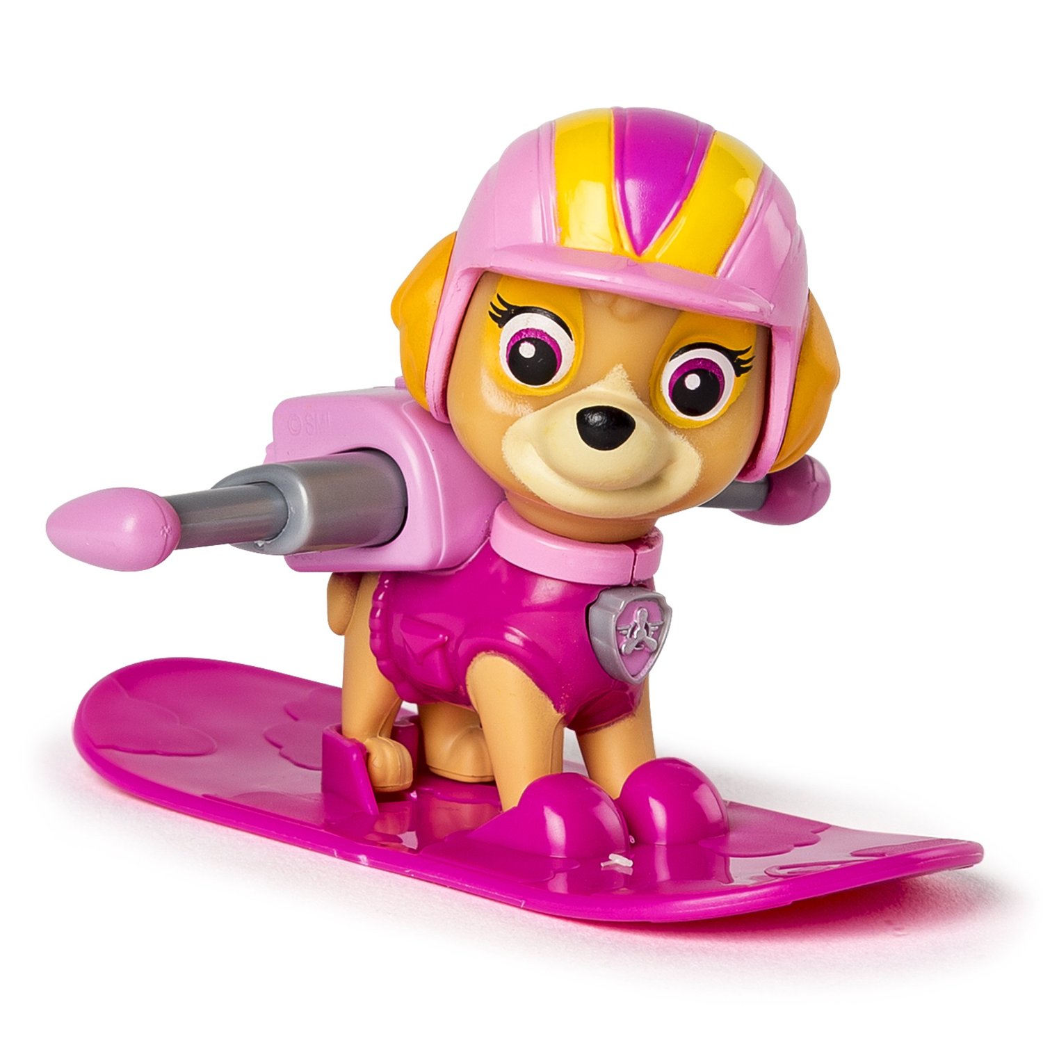 figurina paw patrol winter rescues snowboard - skye aviator, 7.5 cm