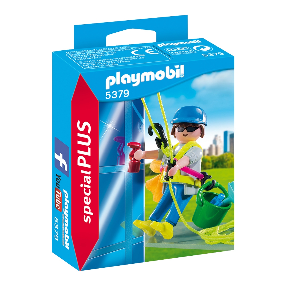 figurina playmobil special plus - curatator de geamuri (5379)