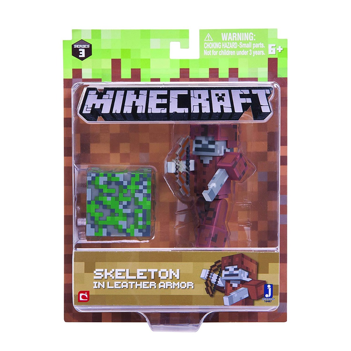 Figurina Minecraft Skeleton in Leather Armor