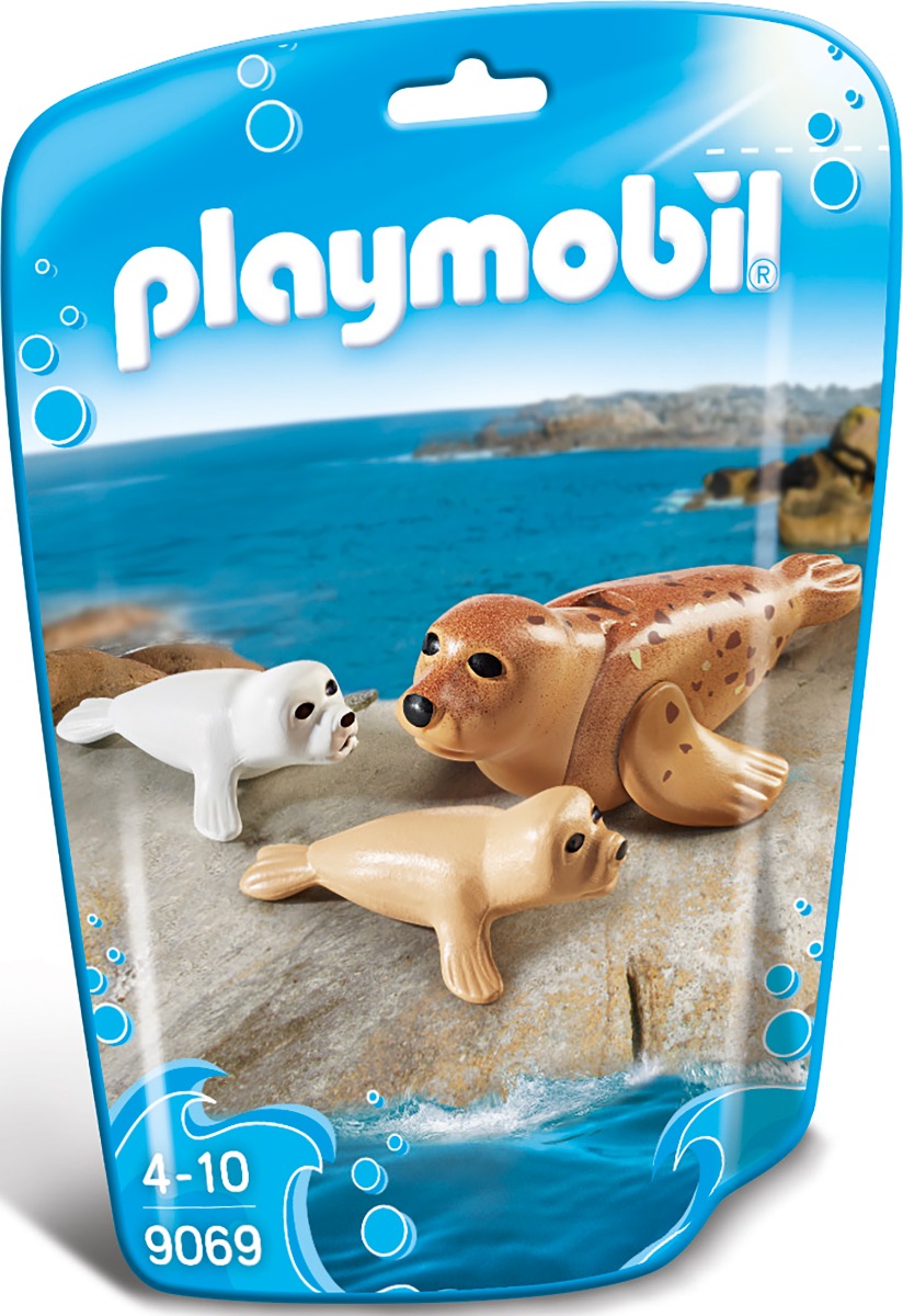 set figurine playmobil family fun - foca si puii sai (9069)
