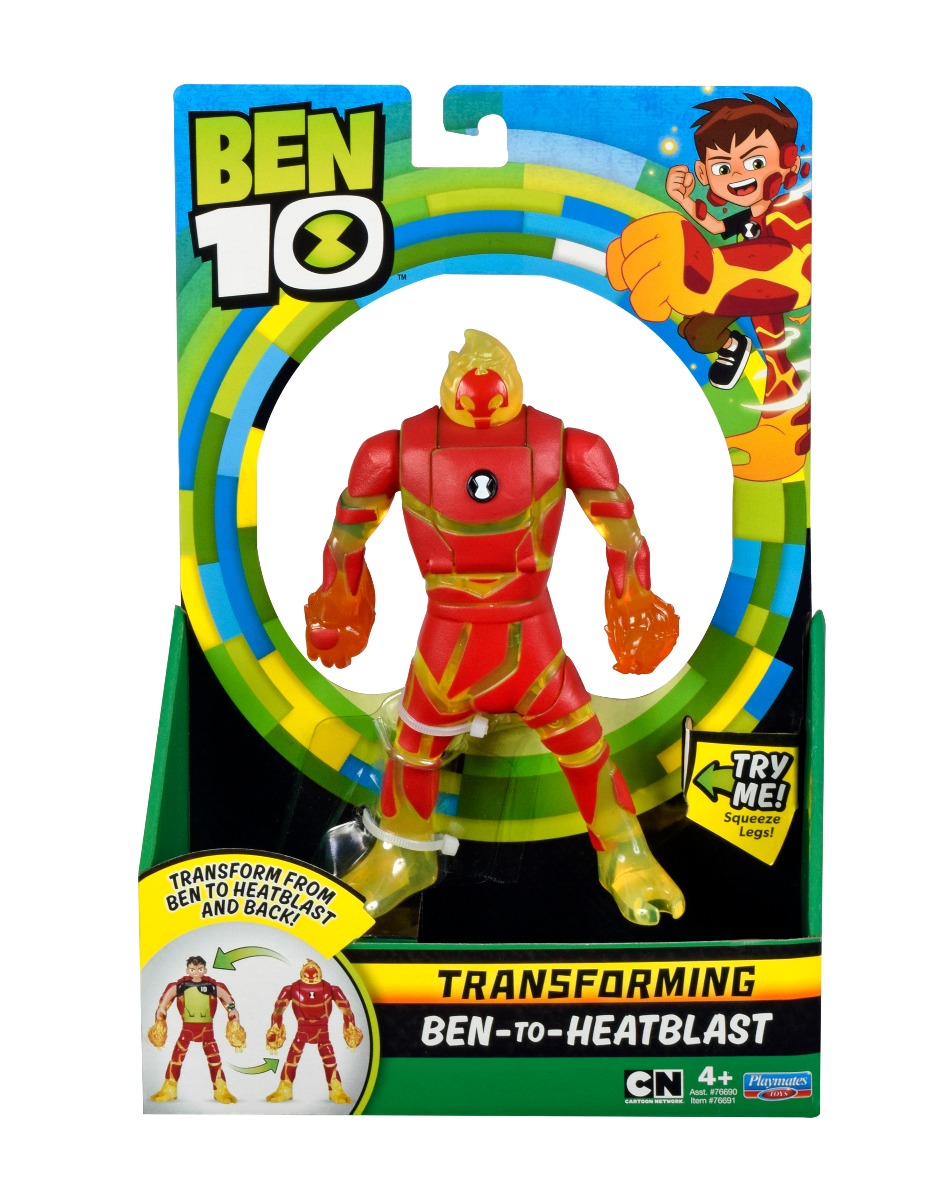 Figurina transformer ben to heatblast ben 10