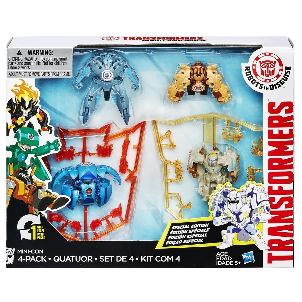 figurine transformers robots in disguise mini-con, set de 4