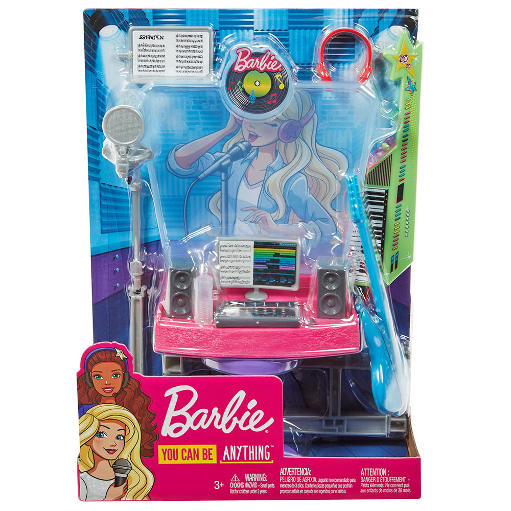 Set de joaca Barbie cu accesorii - Studio muzical, GJL67
