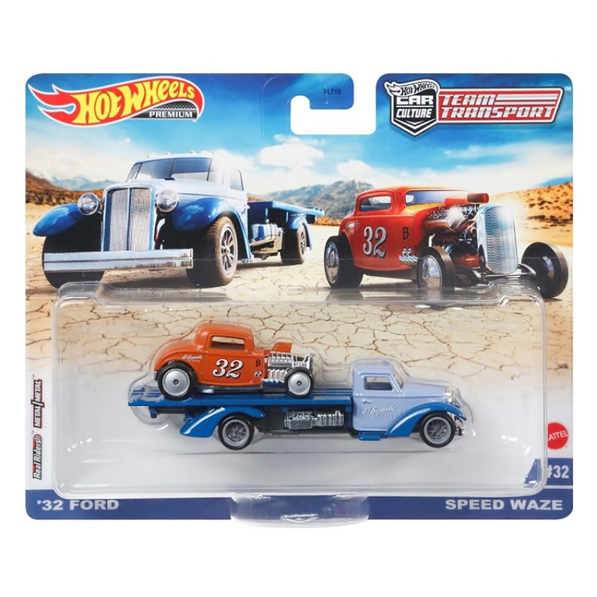 Transportator cu masinuta Hot Wheels, Ford, Speed Waze, GRK53