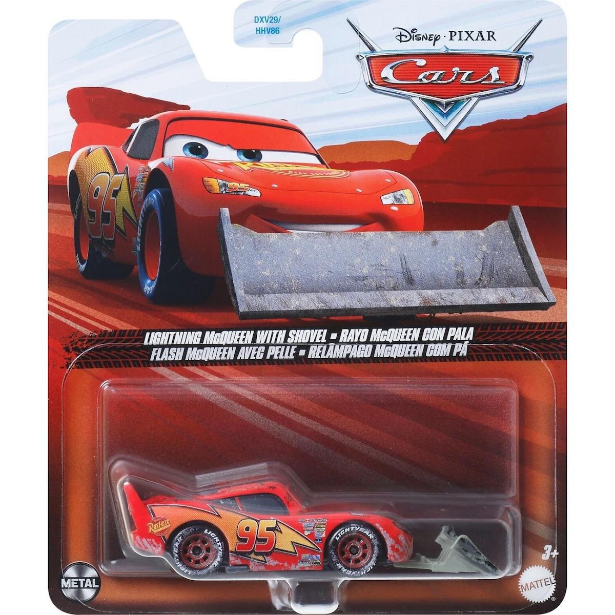 Masinuta din metal, Disney Cars, Lightning McQueen with Shovel, FNV21