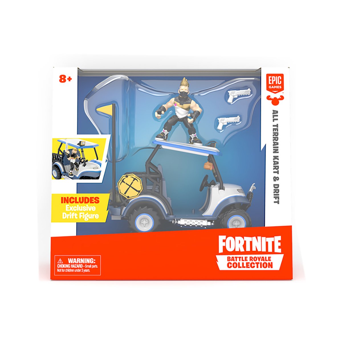 Set de joaca cu figurina si vehicul Fortnite, Kart si Drift