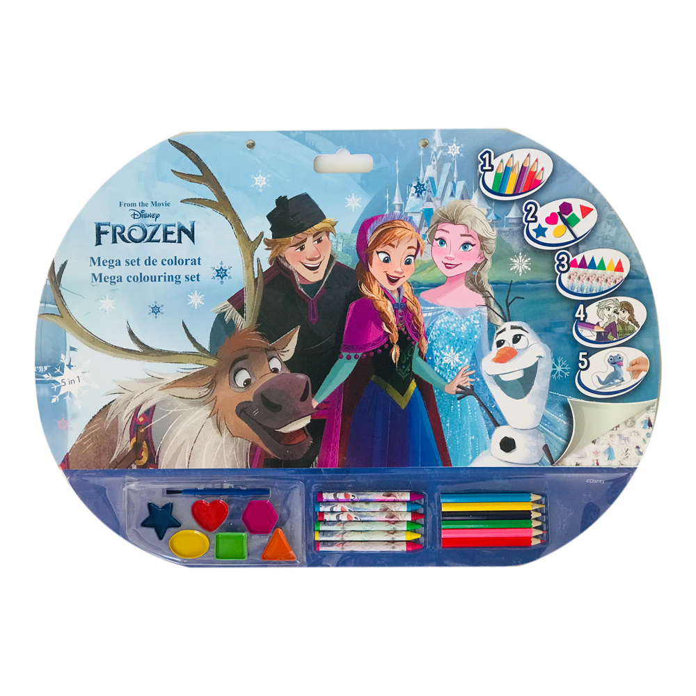 Mega Set de colorat 5 in 1, Frozen Disney Frozen