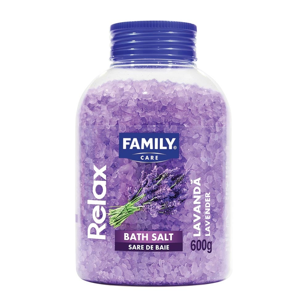 Sare de baie family relax, lavanda, 600 g