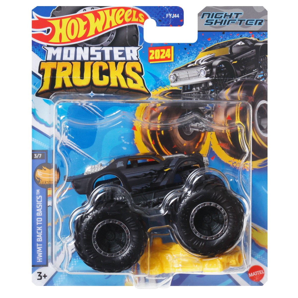 Masinuta Hot Wheels Monster Truck, Night Shifter, HTM40