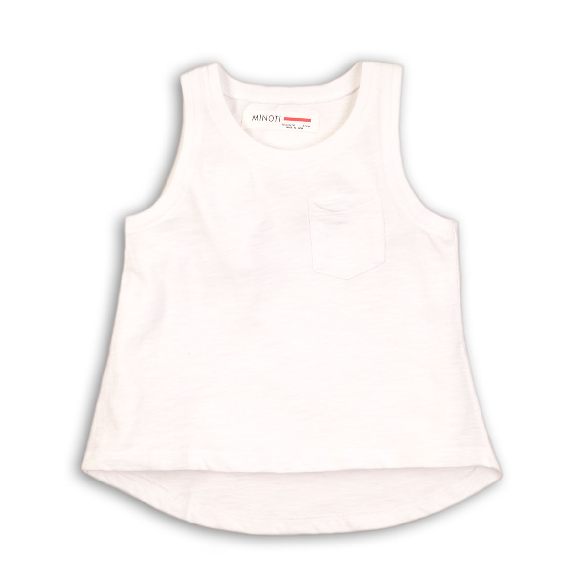 bluza fara maneci alba minoti gbs