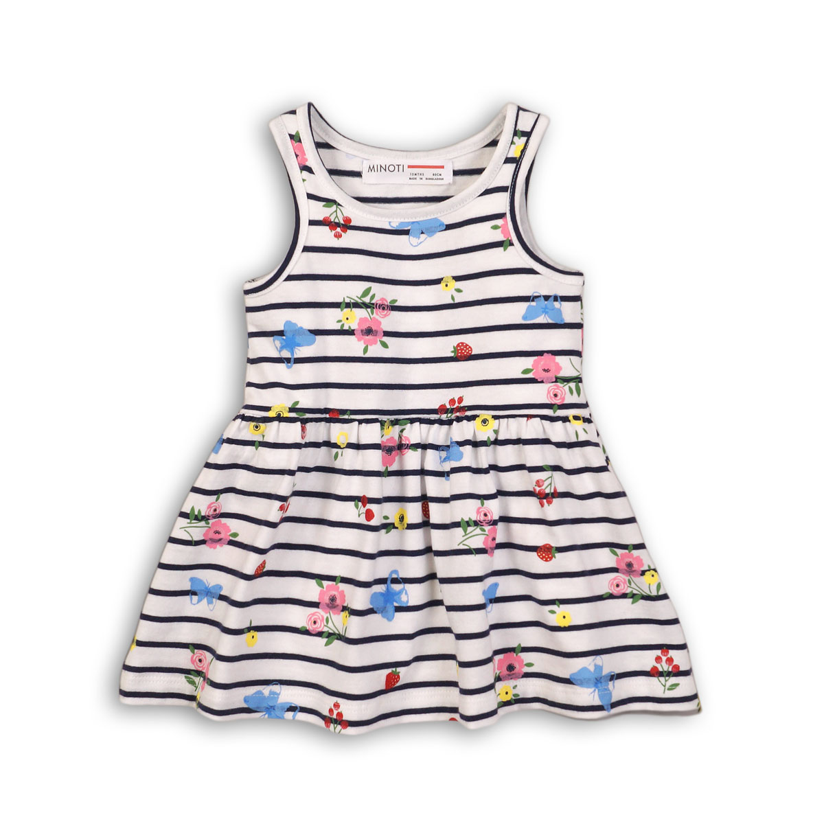 rochie in dungi cu imprimeu multicolor minoti gbs