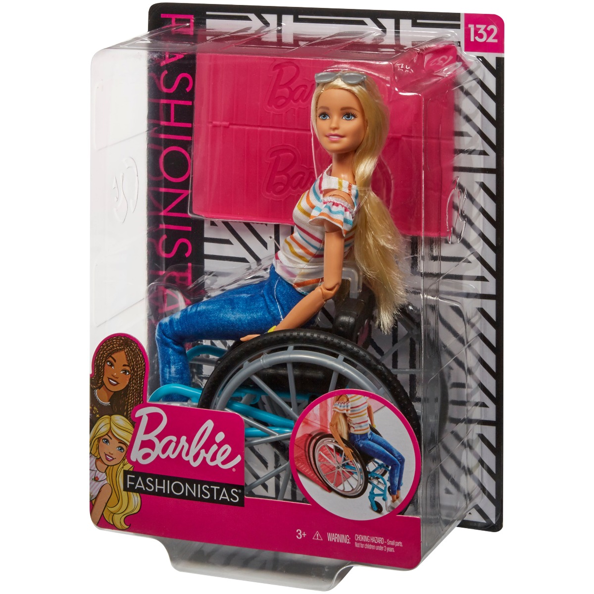 Papusa Barbie Fashionistas, In scaun cu rotile