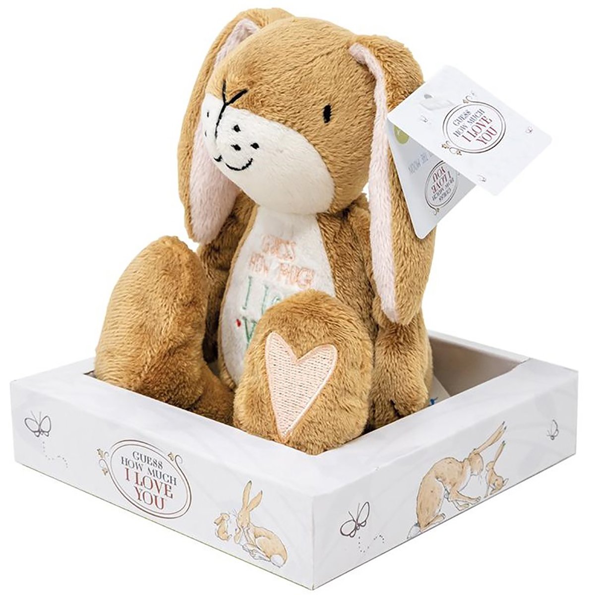 Jucarie bebe din plus cu broderie GHMILY, 13 cm