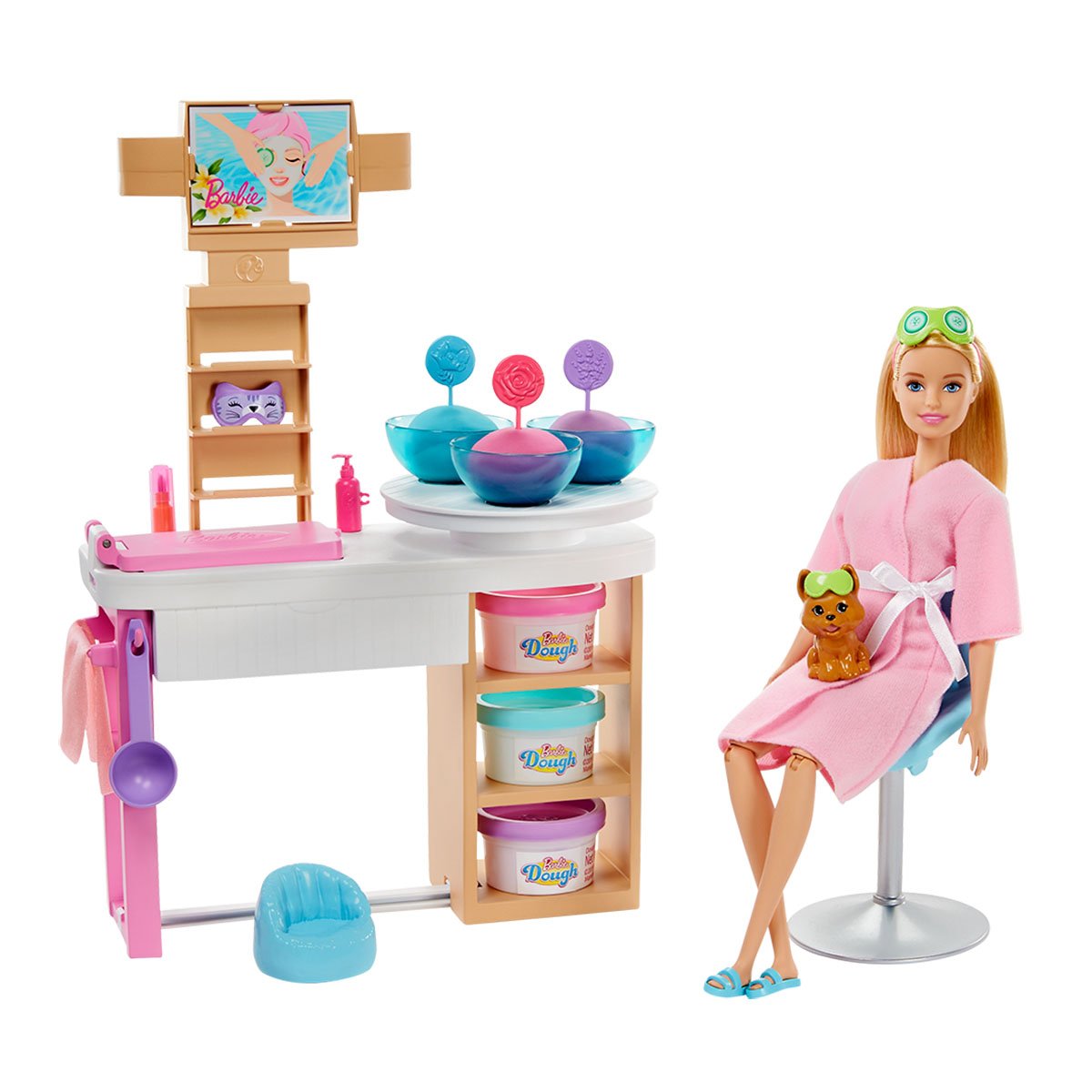 Set de joaca Barbie, O zi la salonul de spa Barbie imagine noua responsabilitatesociala.ro