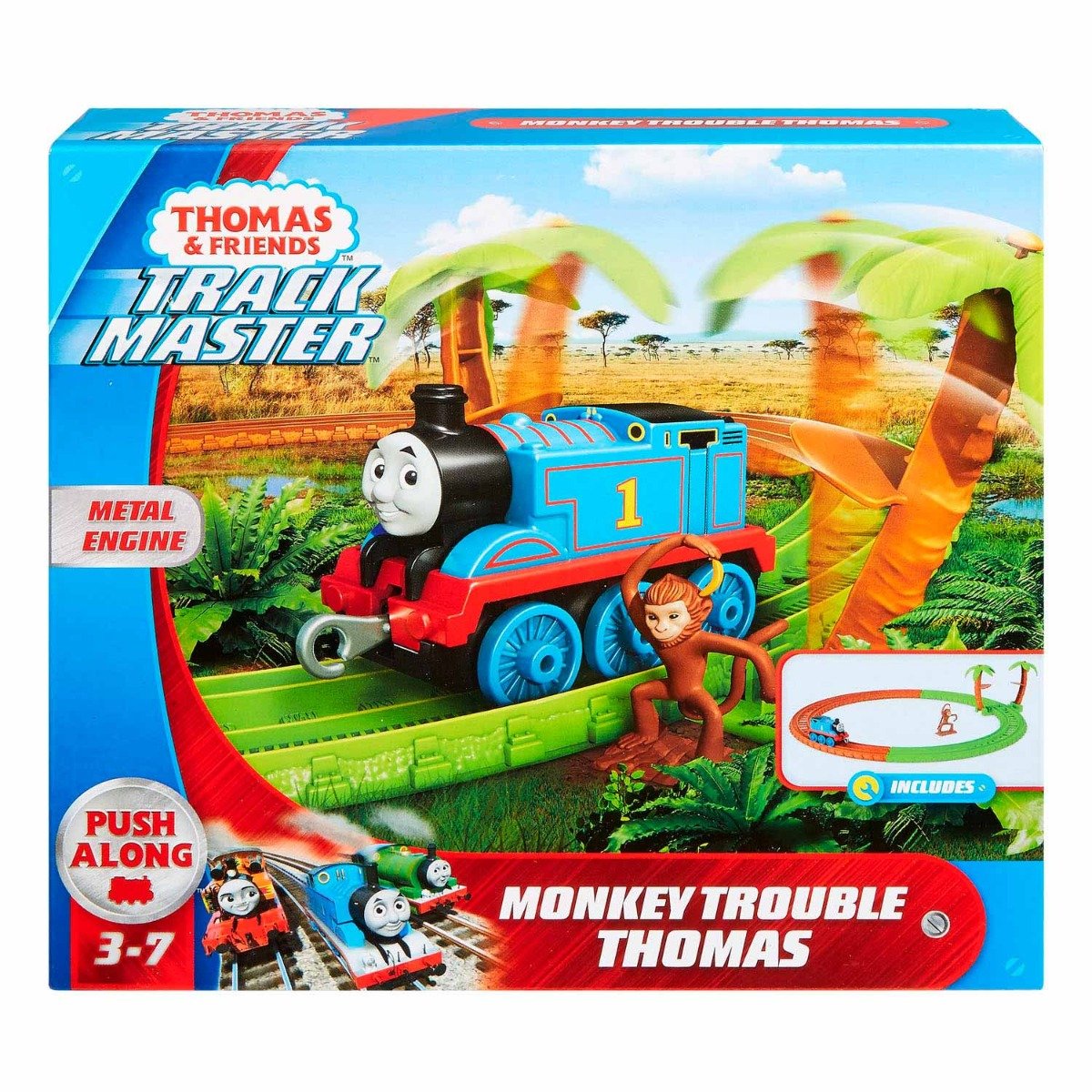 Set de joaca Circuit Thomas and Friends, Aventuri cu maimute