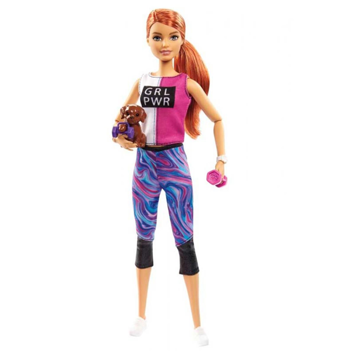 Set de joaca Papusa Barbie cu accesorii Welness GJG57 Barbie