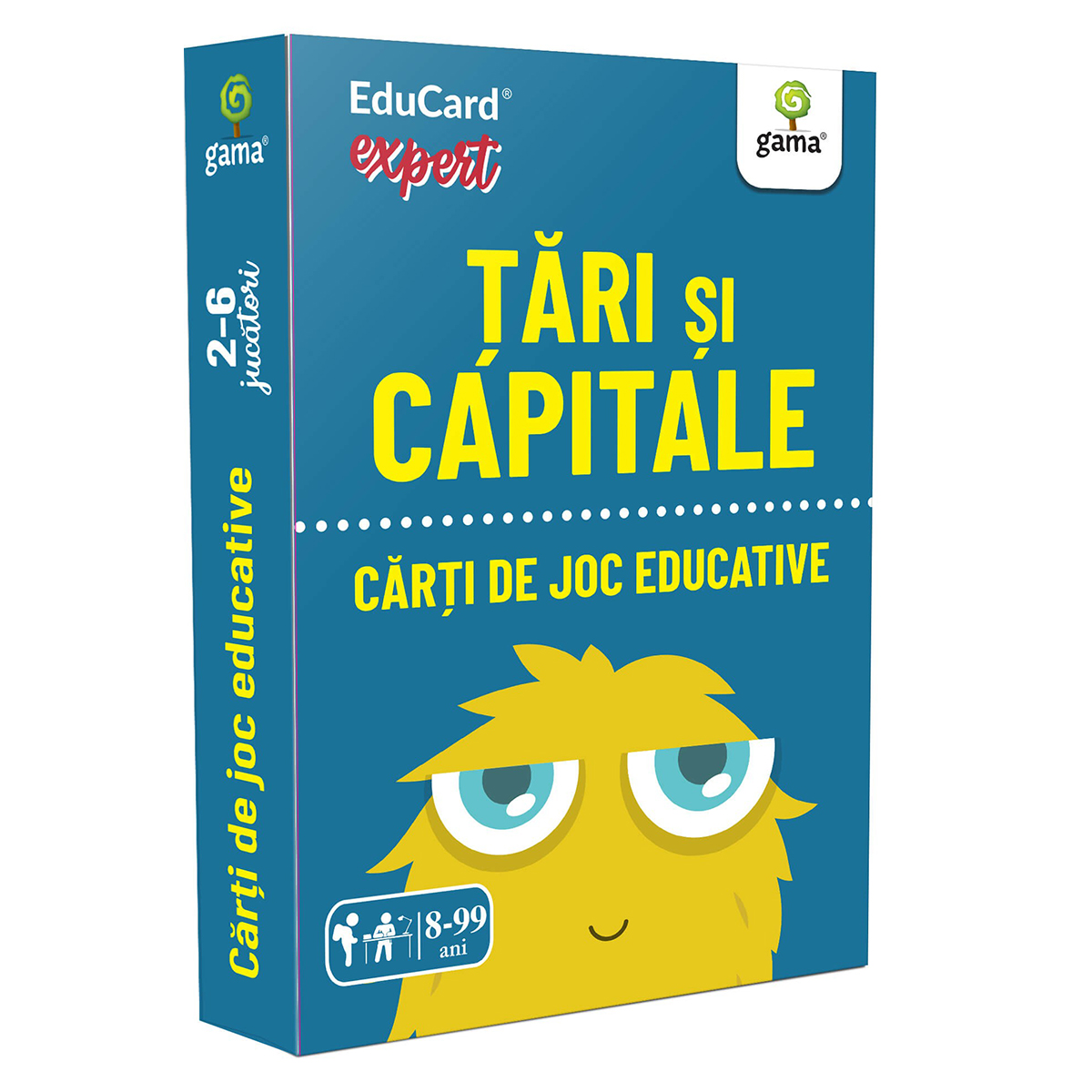 Editura Gama, Carti de joc educative Expert, Tari si capitale capitale imagine 2022