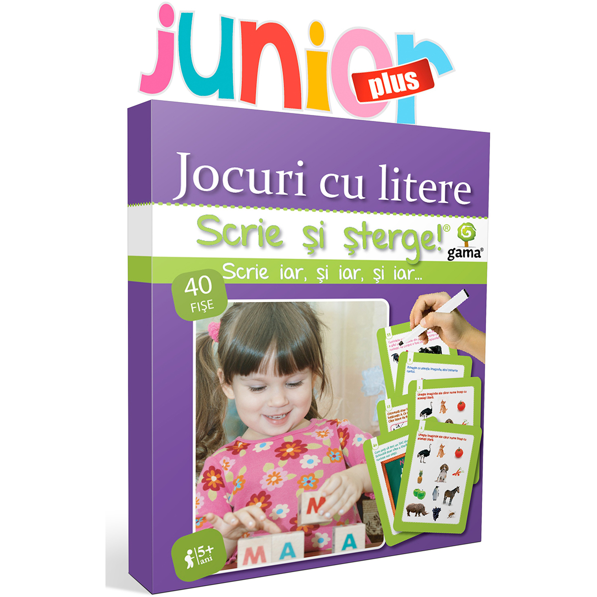 Editura Gama, Scrie si sterge Junior Plus, Jocuri cu litere