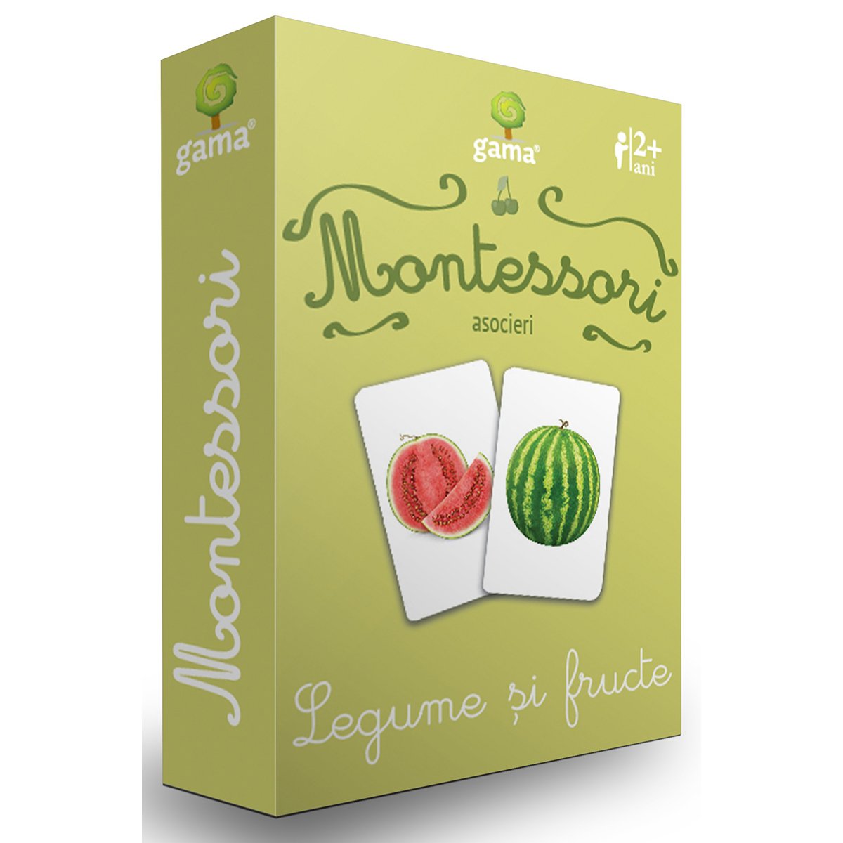 Poze Editura Gama, Carti de joc educative Montessori Seria 1, Asocieri, Legume si fructe