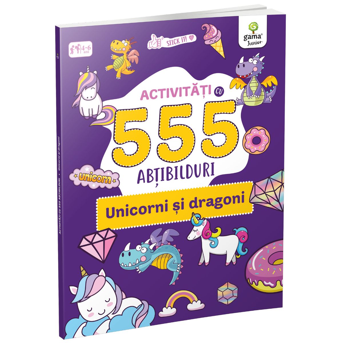 Unicorni si dragoni. Activitati cu 555 abtibilduri, Stick it!