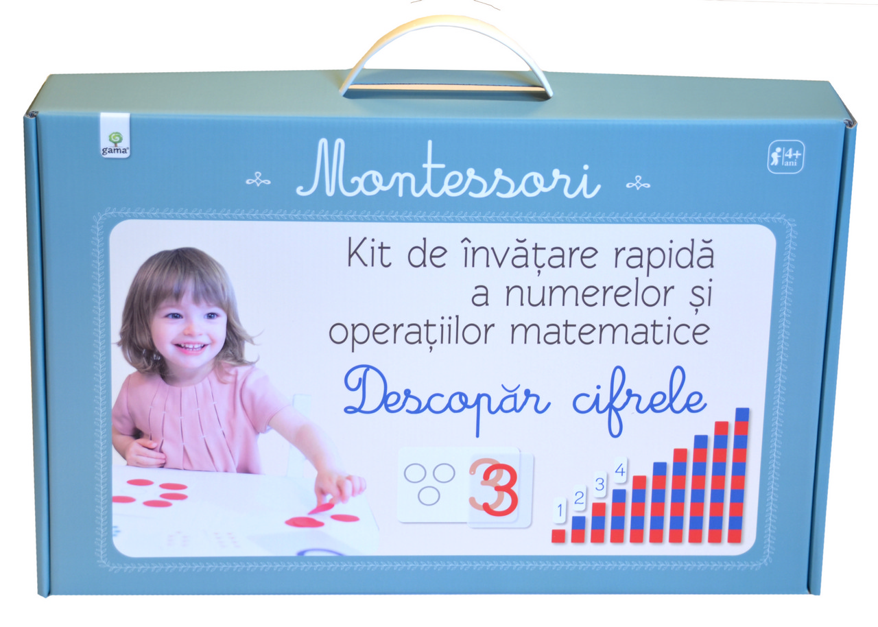 Descopar cifrele. Kit de invatare rapida a numerelor si operatiilor matematice, Montessori Gama imagine noua