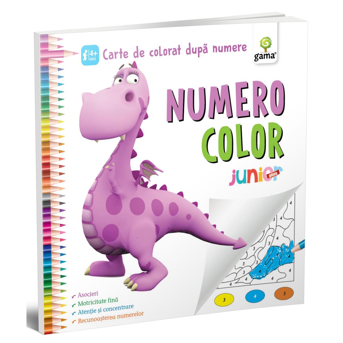 Numero Color junior plus, carte de colorat dupa numere Carte