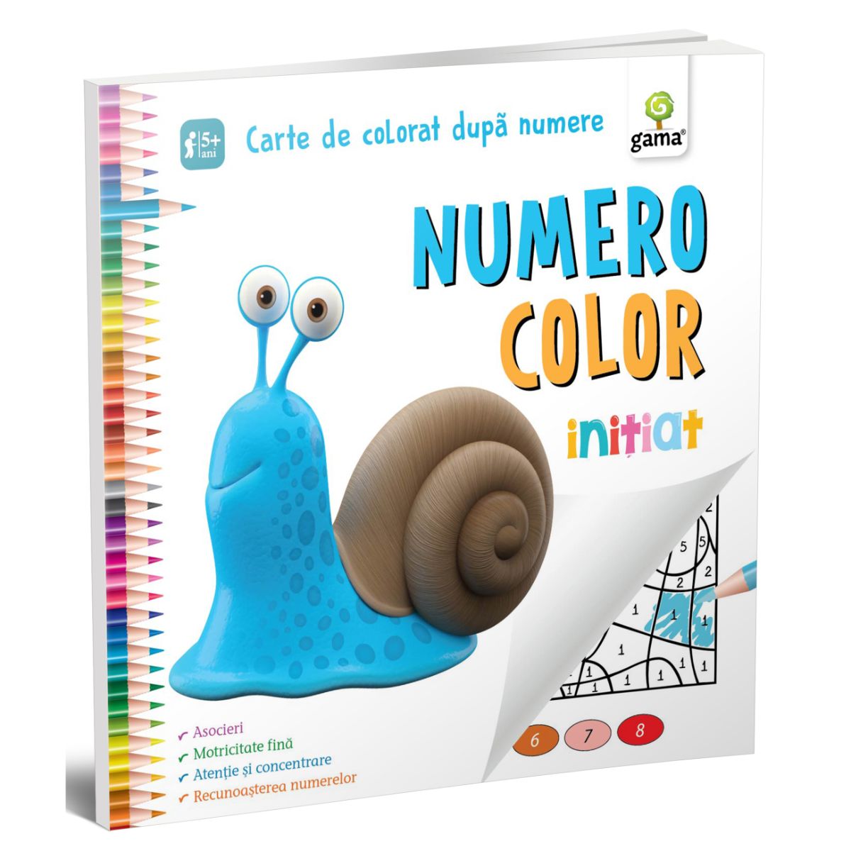 Numero Color initiat, carte de colorat dupa numere Carte