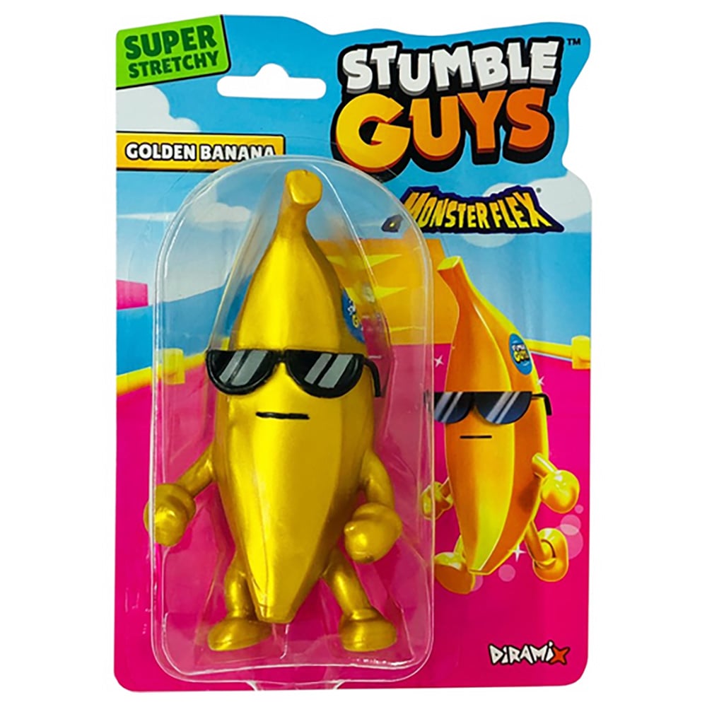 Figurina flexibila, Monster Flex, Stumble Guys, Golden Banana