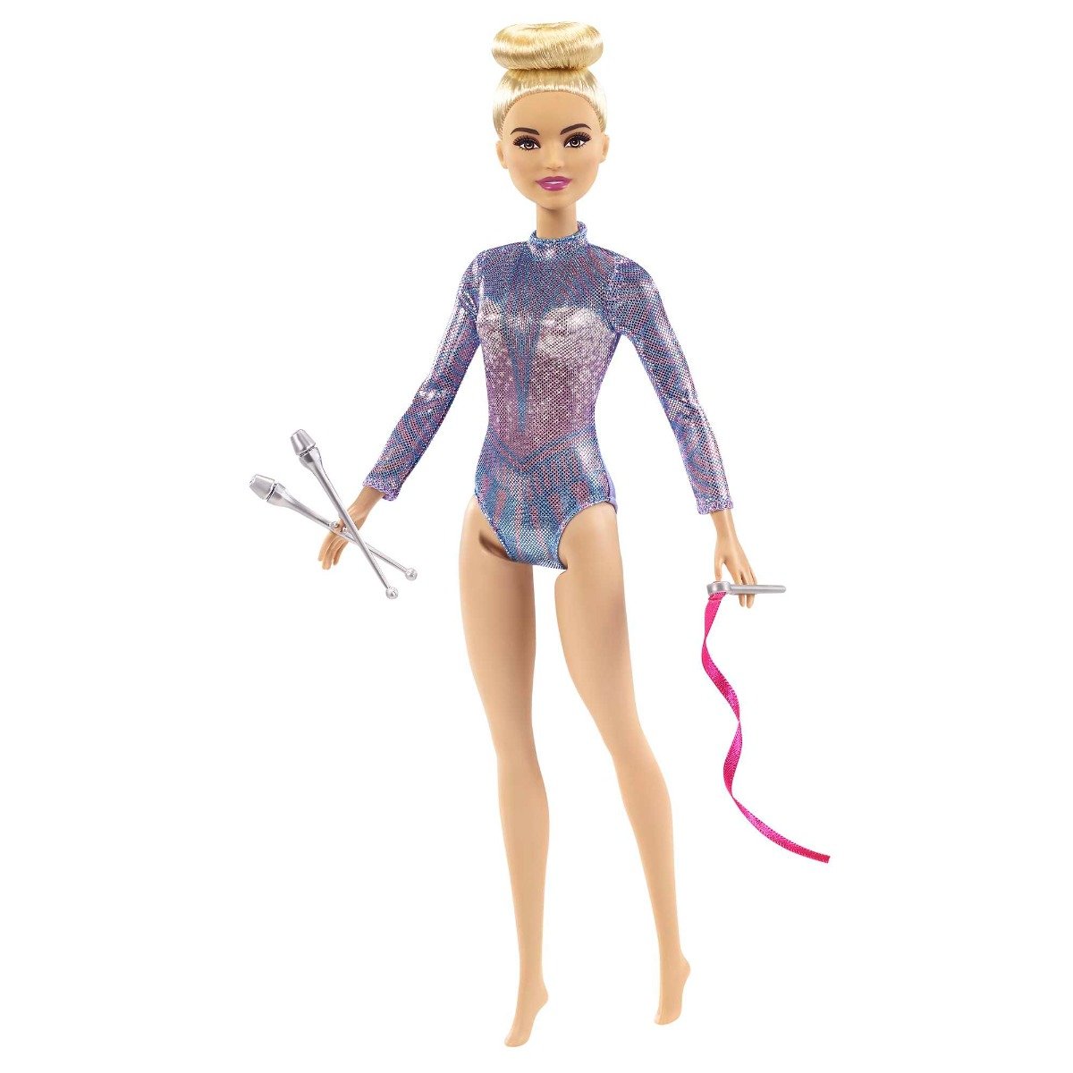 Papusa Barbie, Gimnastica ritmica, 30 cm, GTN65