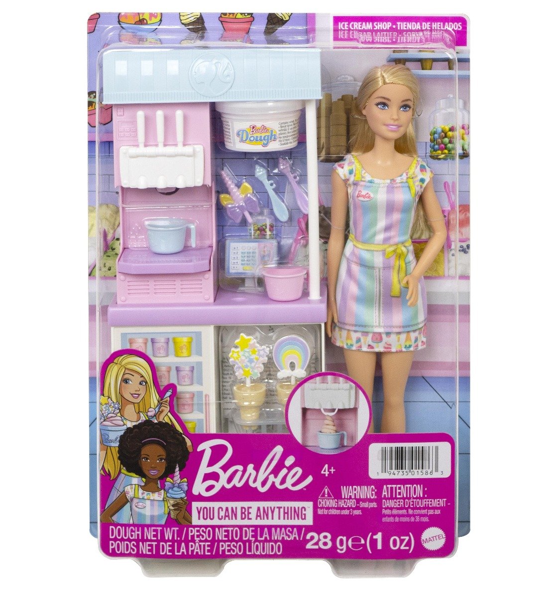 Set de joaca Barbie, Magazinul de inghetata Barbie imagine noua responsabilitatesociala.ro