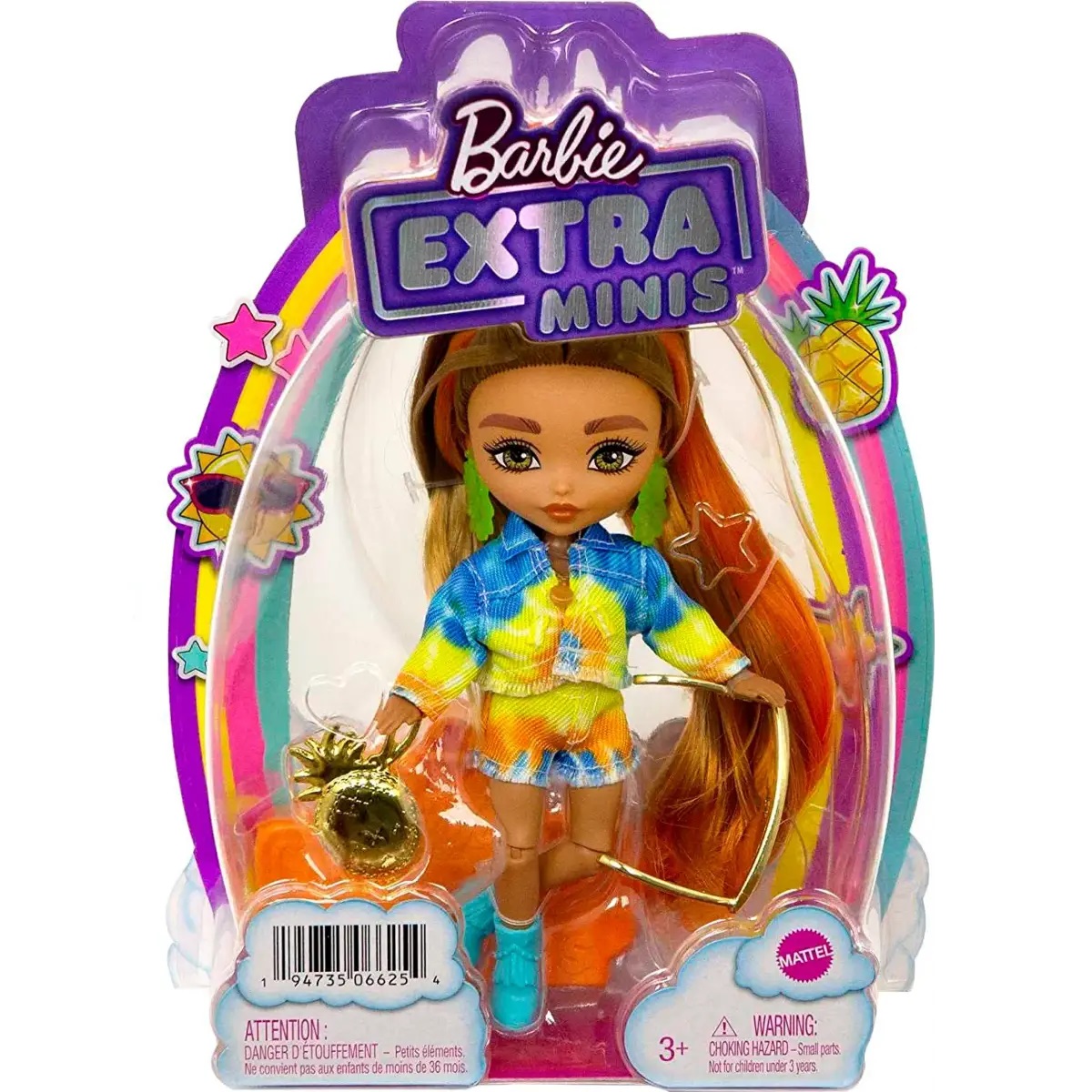 Papusa Barbie cu par lung si accesorii, Extra Minis, HHF81 accesorii