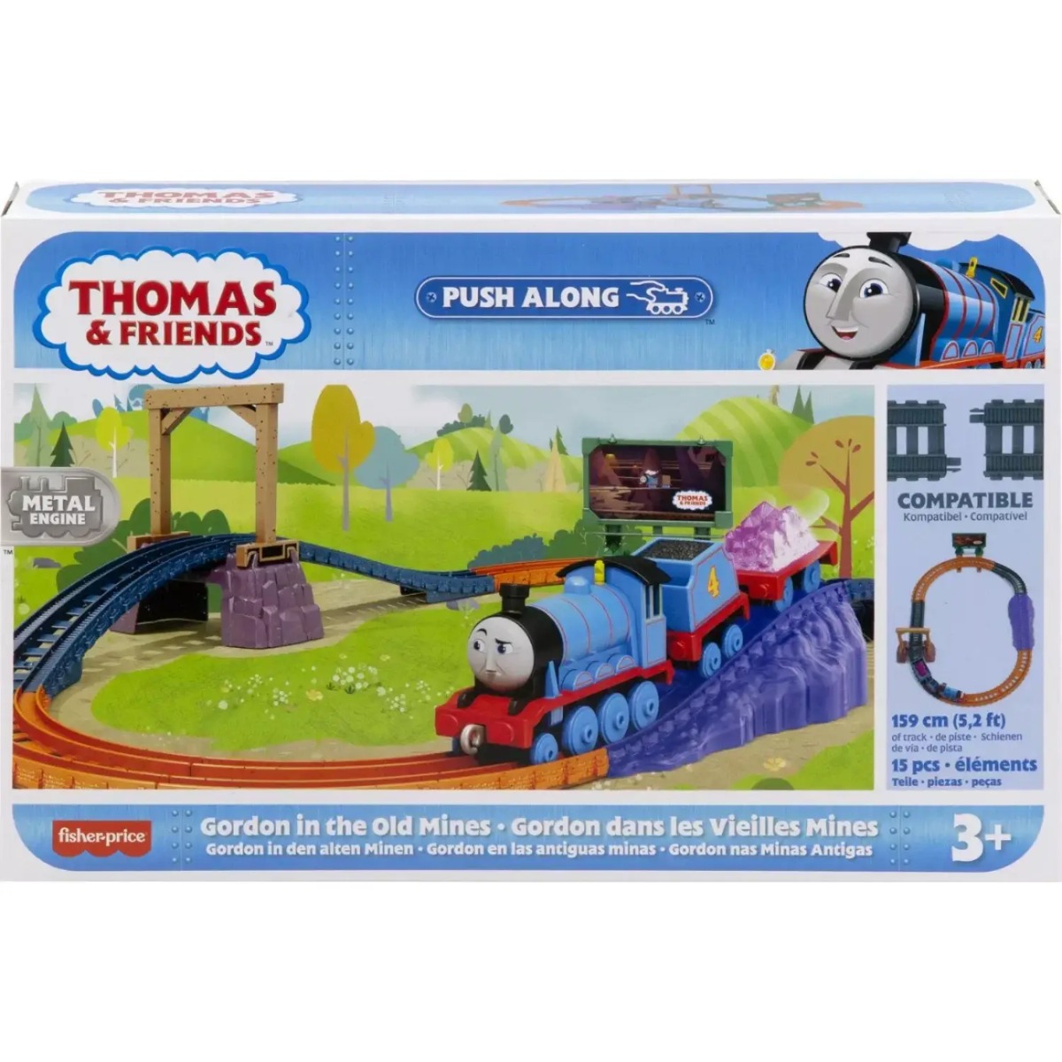 Set de joaca Thomas and Friends, Trenulet cu circuit, Gordon, HHV81 and