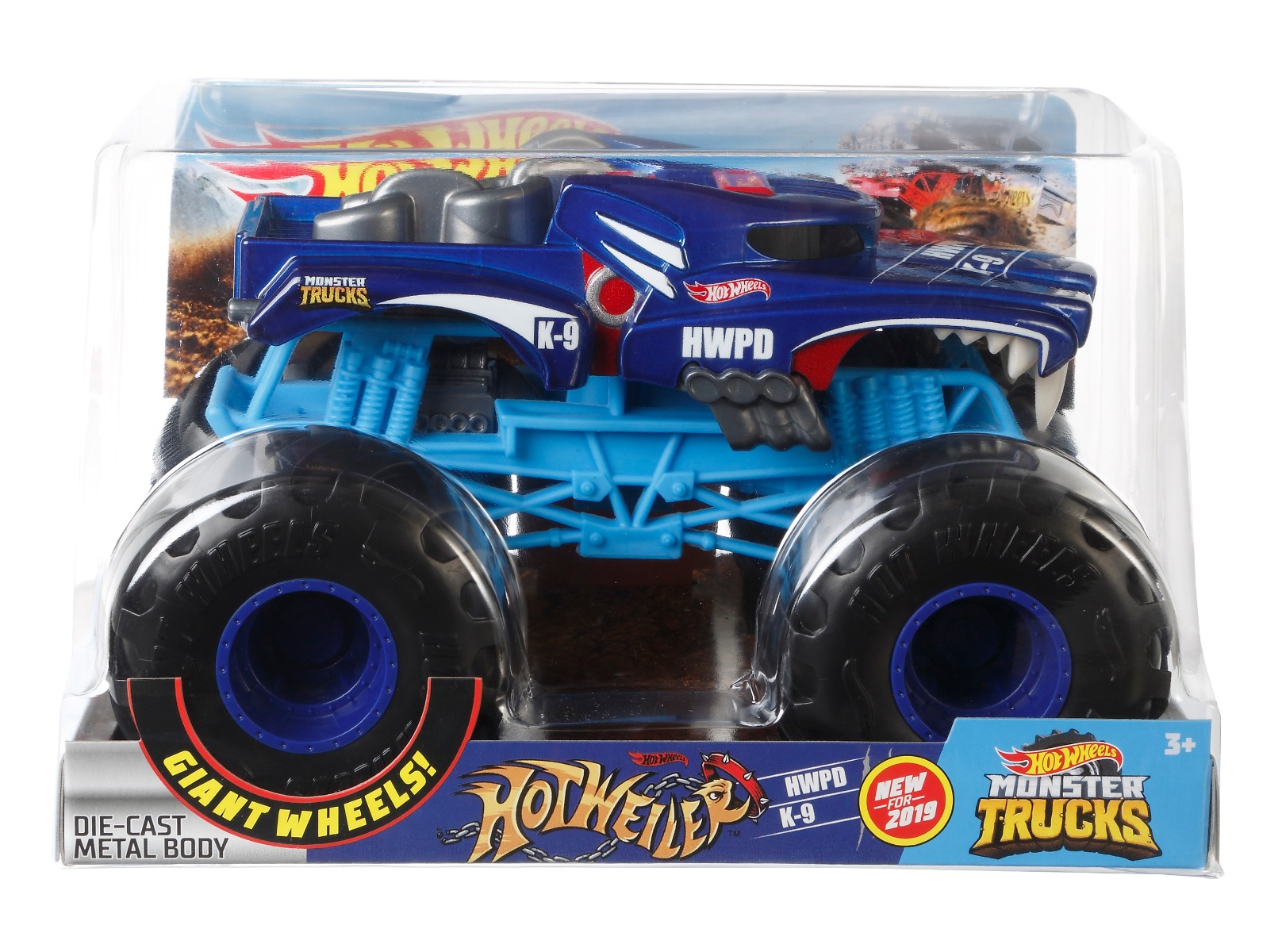 Masinuta Hot Wheels Monster Truck 1:24, HWPE K-9 GBV31