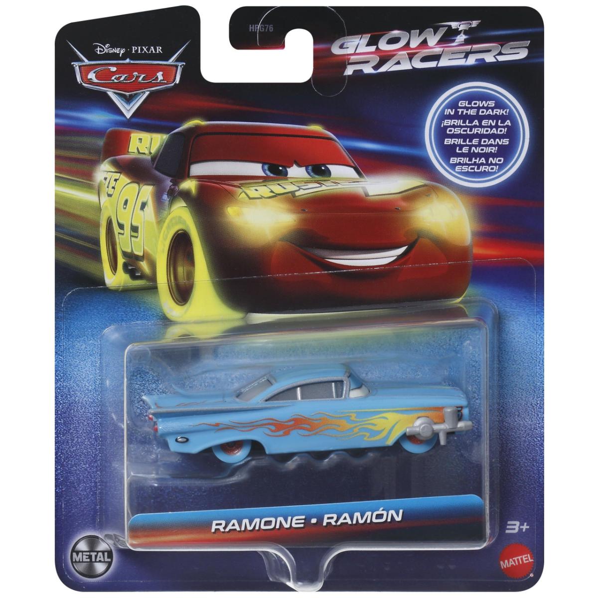 Masinuta din metal, Disney Cars, Glow Racers, Ramone, 1:55, HPG79