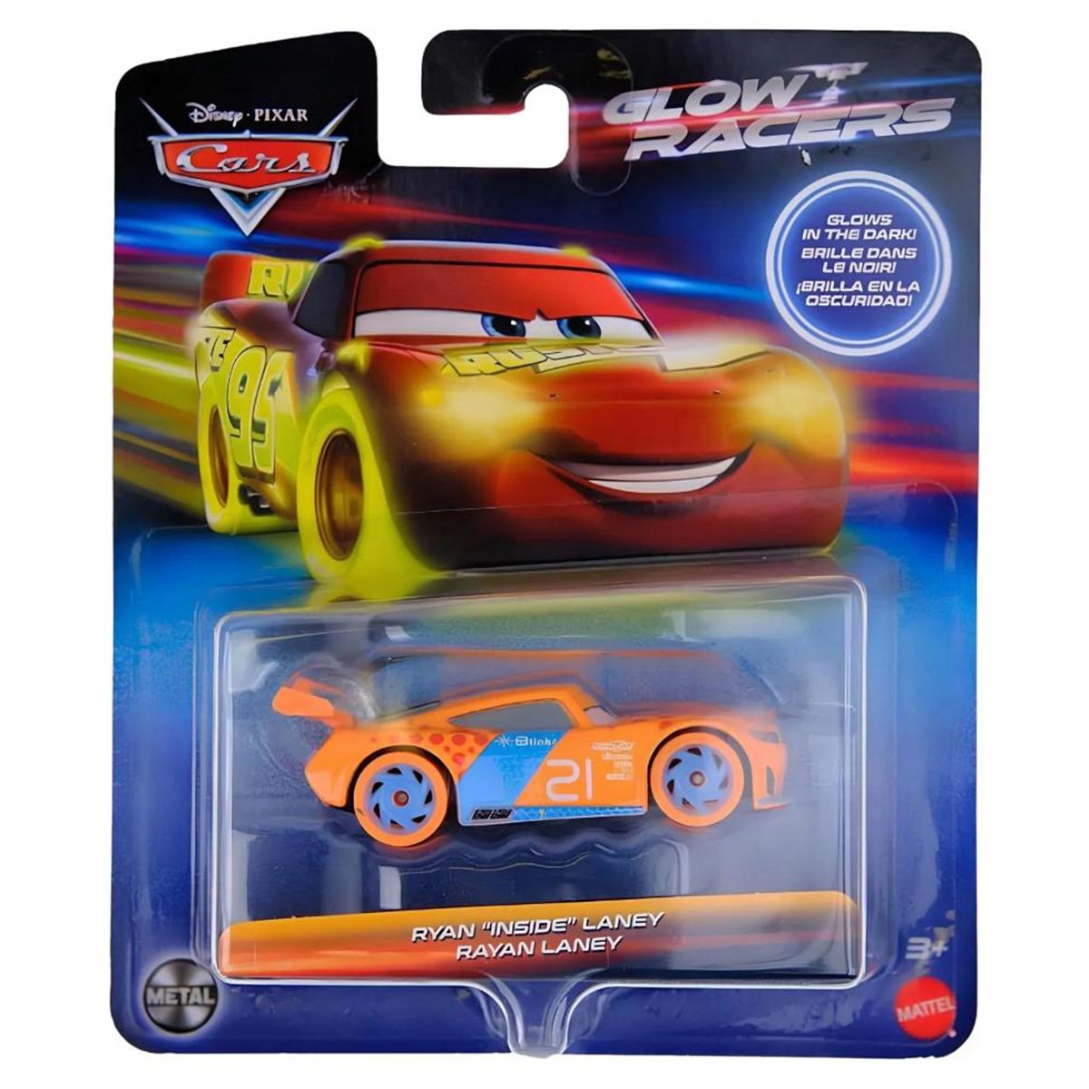 Masinuta din metal, Disney Cars, Glow Racers, Ryan Inside Laney, HPJ95