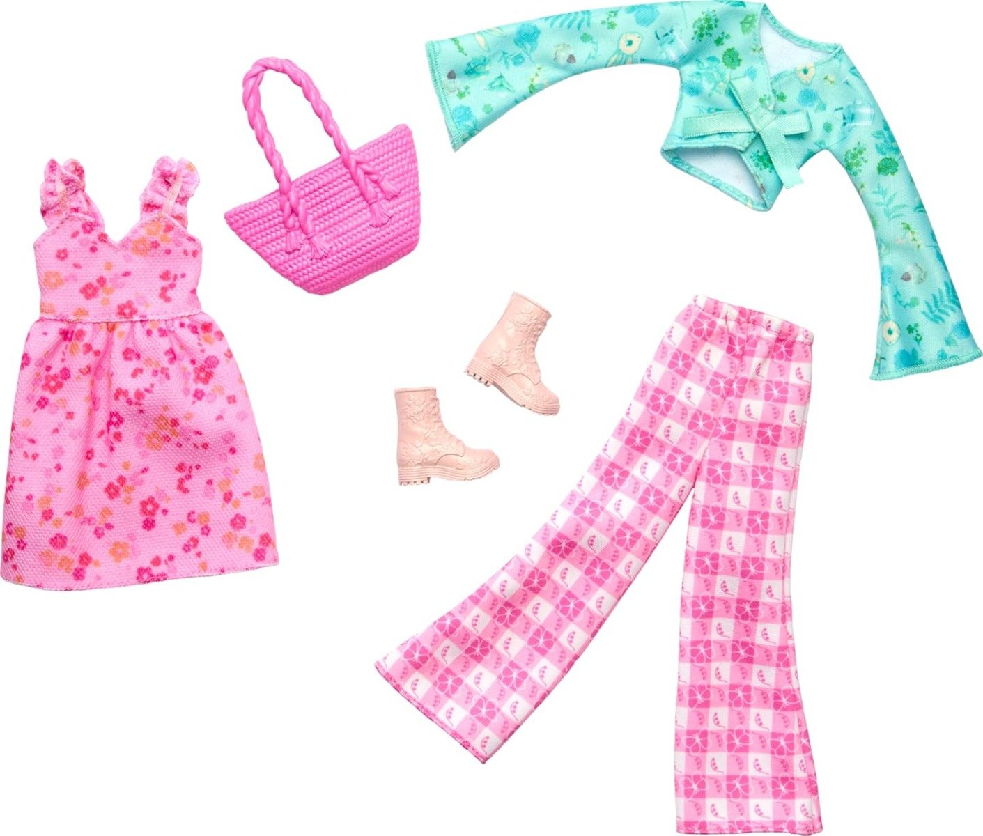 Set de haine si accesorii pentru papusi, Barbie, HRH43