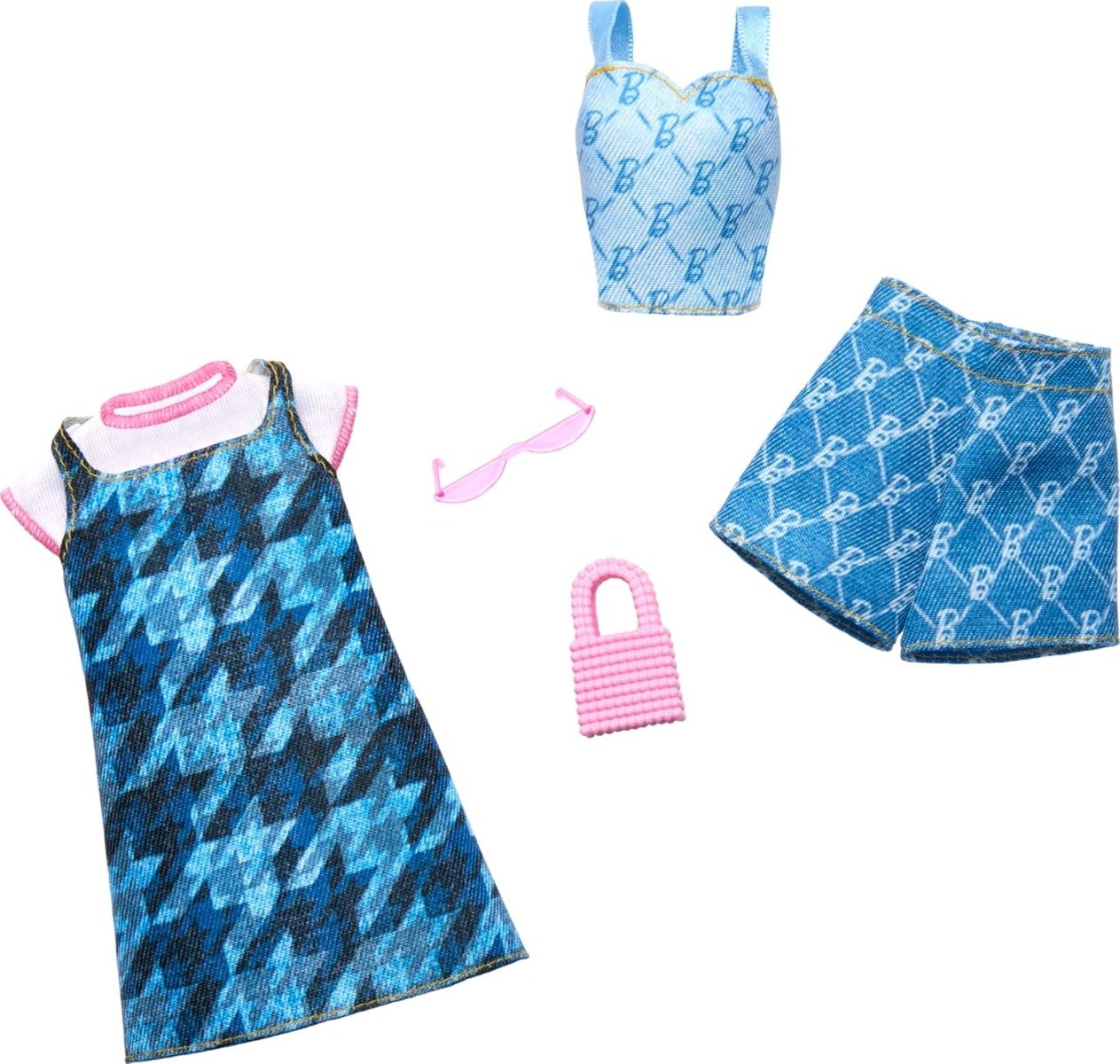 Set de haine si accesorii pentru papusi, Barbie, HRH45
