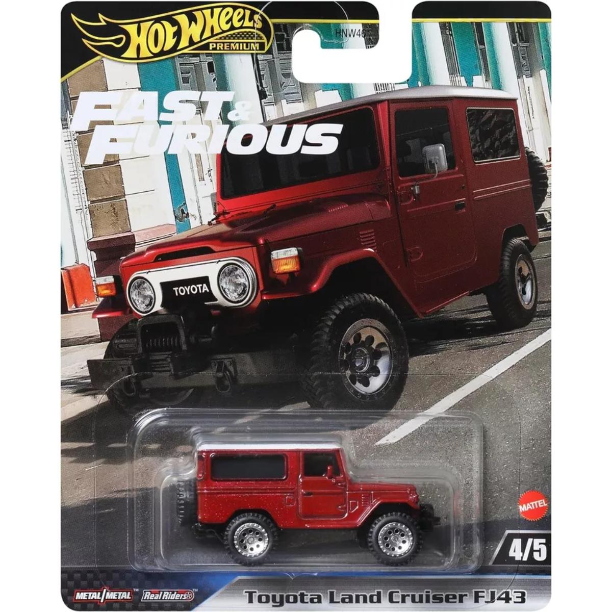 Masinuta din metal, Hot Wheels, Fast and Furious, Toyota Land Cruiser FJ43, HRT96