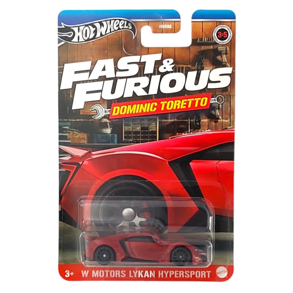 Masinuta Fast and Furious, Hot Wheels, Dominic Toretto, W Motors Lykan Hypersport, HRW48