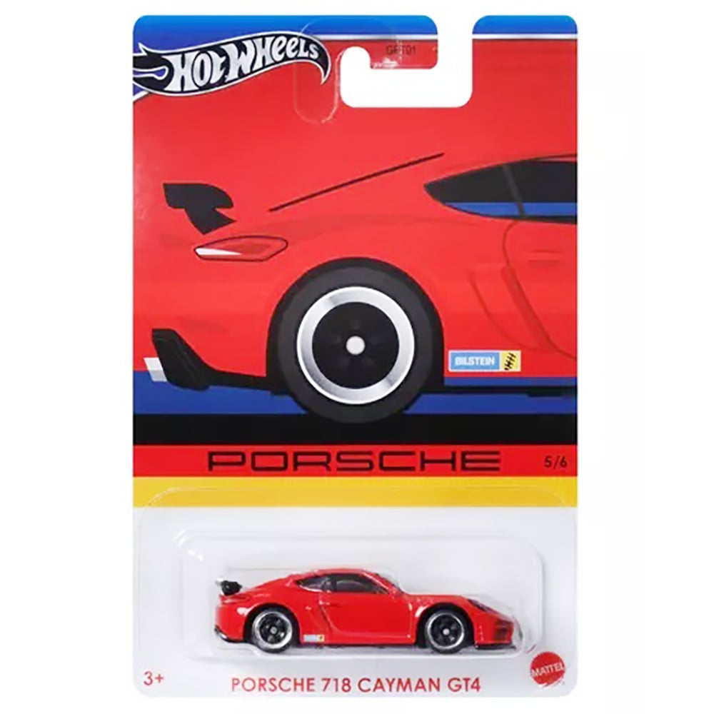 Masinuta metalica, Hot Wheels, Porsche 718 Cayman GT4, HRW60