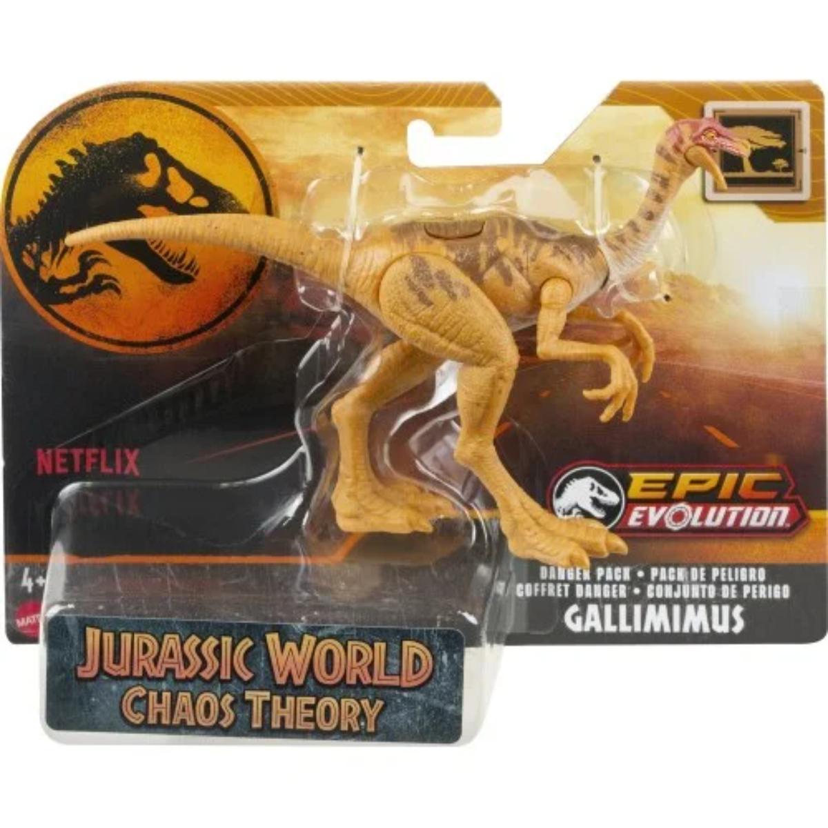 Figurina dinozaur articulata, Jurassic World, Gallimimus, HTK56