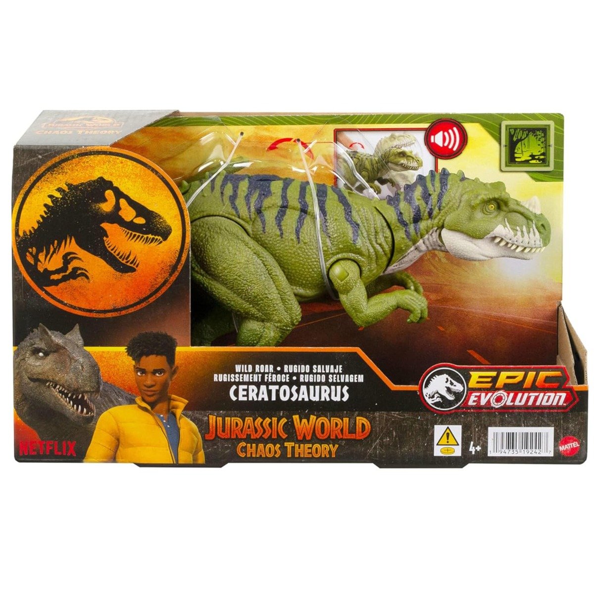 Figurina articulata, Dinozaur, Jurassic World, Ceratosaurus, HTK74