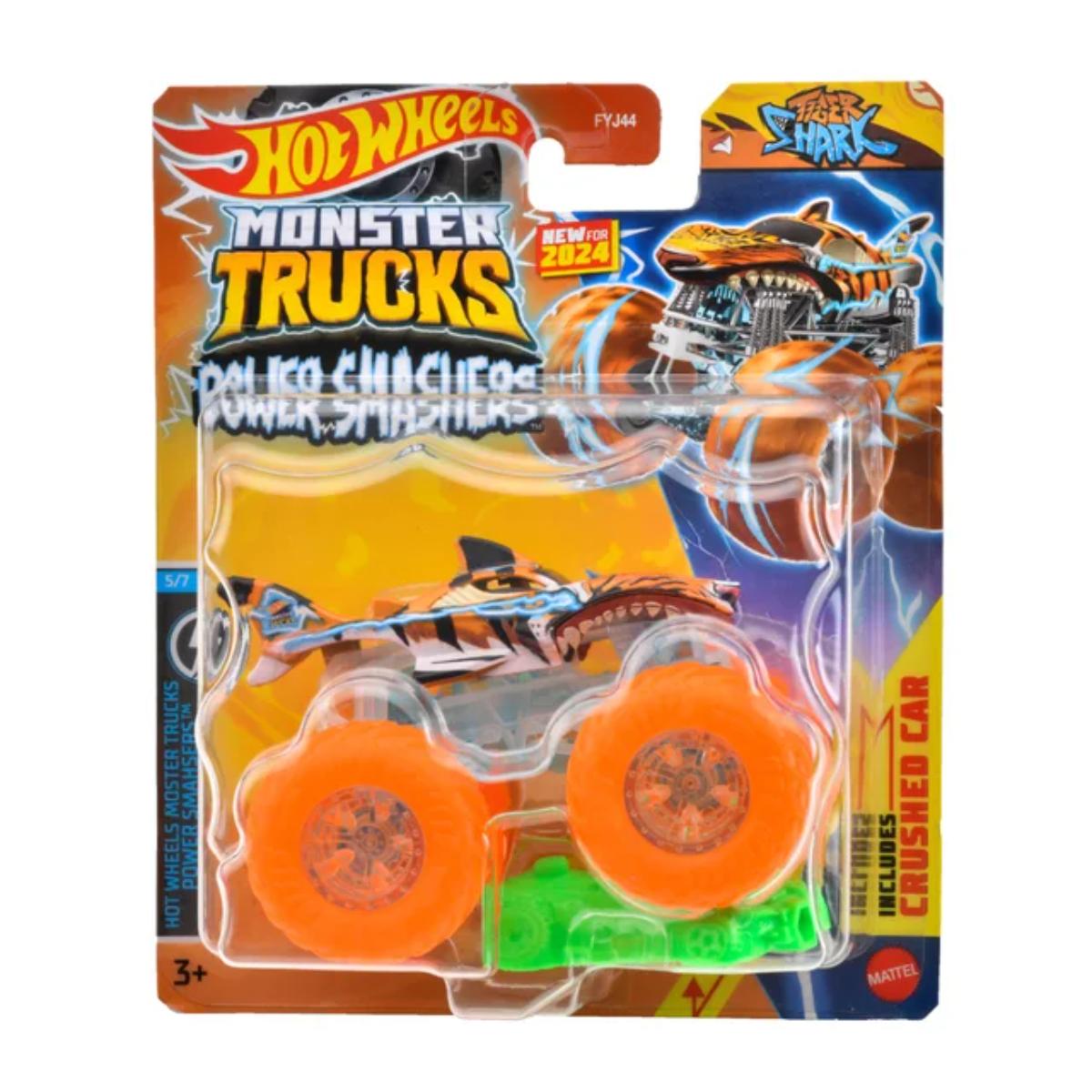 Masinuta Hot Wheels Monster Truck, Tiger Shark, HTM68