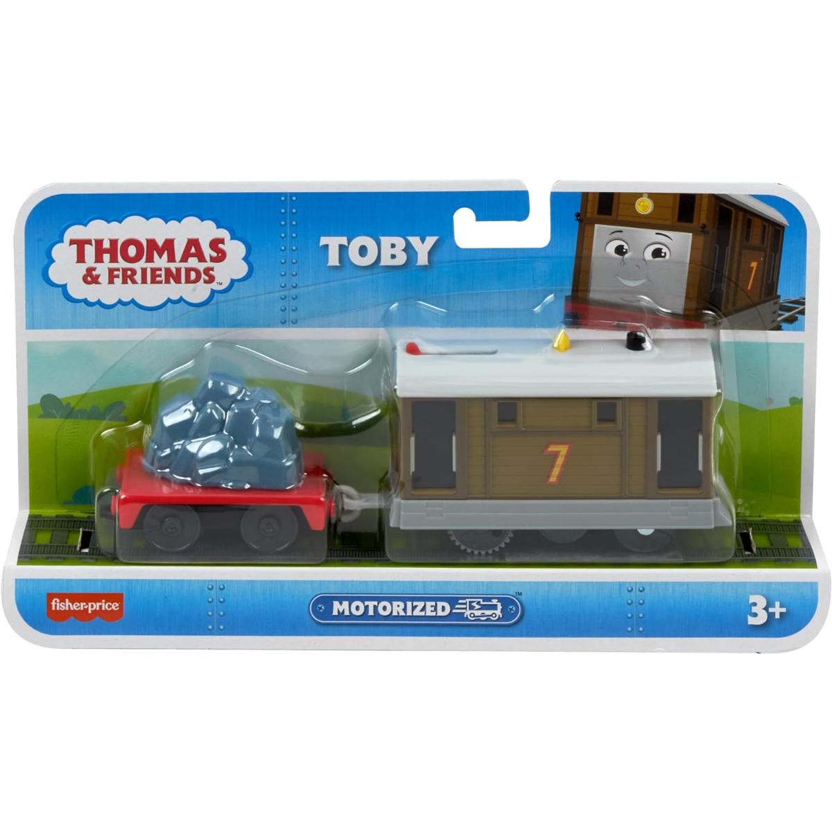 Locomotiva motorizata cu vagon, Thomas and Friends, Toby, HTN30