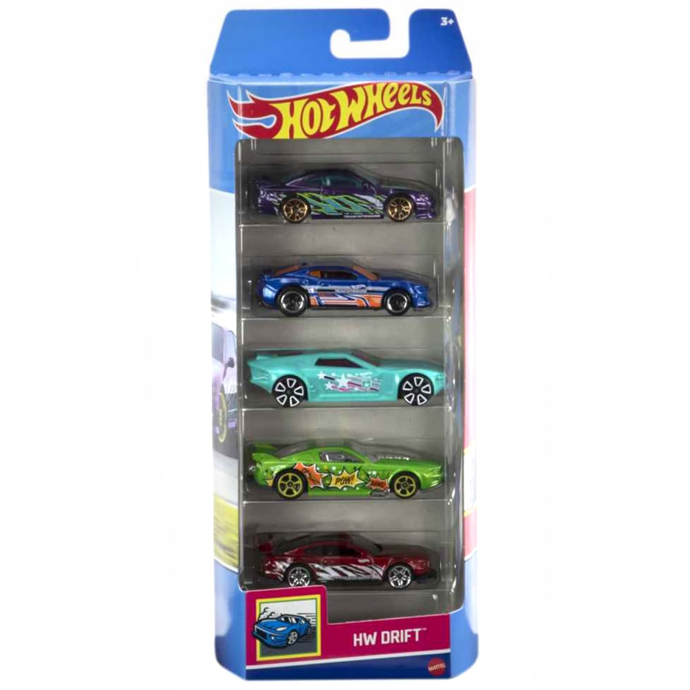 Set masinute Hot Wheels, HW Drift, HTV51, 1:64 (5 modele)