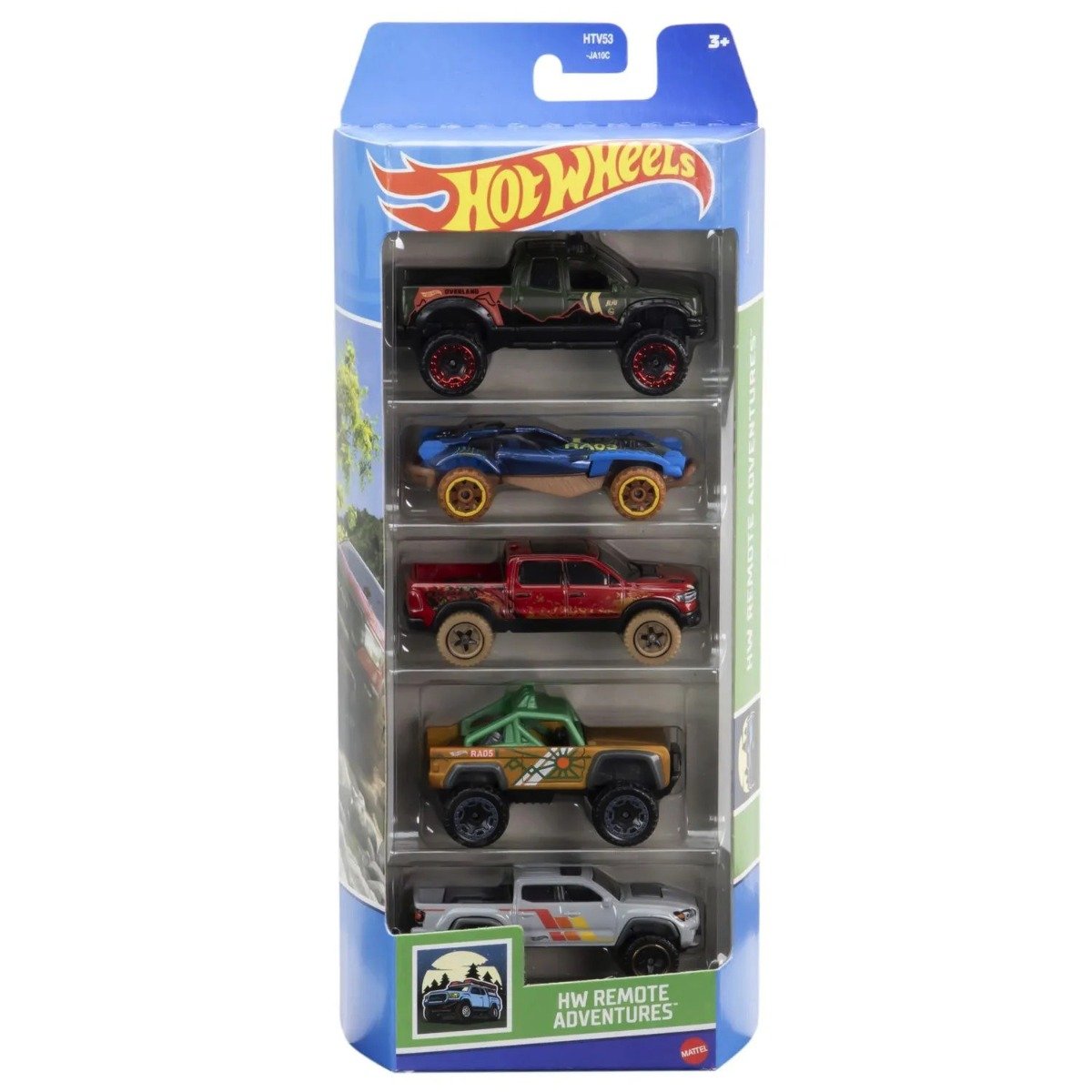 Set masinute Hot Wheels, HW Remote Adventures, HTV53, 1:64 (5 modele)