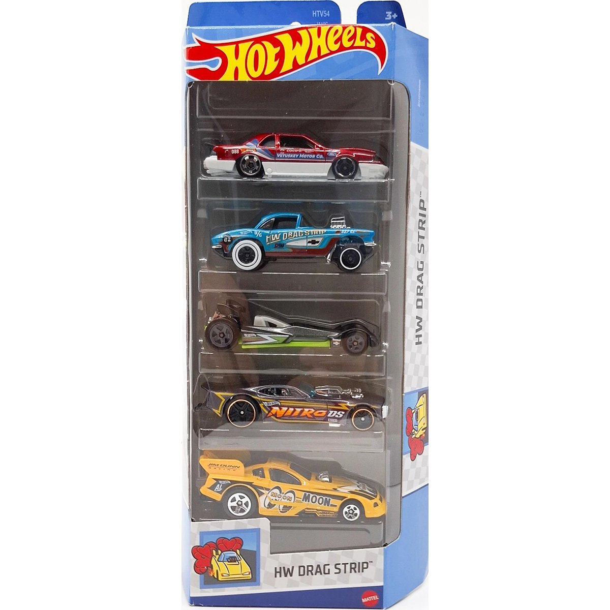 Set masinute Hot Wheels, HW Drag Strip, HTV54, 1:64 (5 modele)